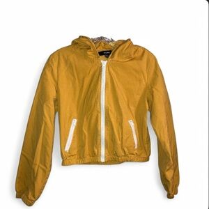 Forever 21 Women’s Mustard Yellow Cropped Jacket Size Medium | Y2K Casual